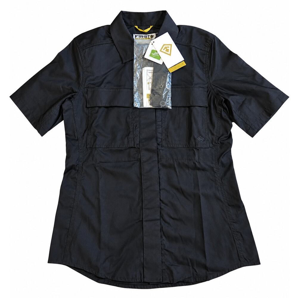 First Tactical Womens Specialist BDU Short Sleeve Shirt Black Small NWT 122005